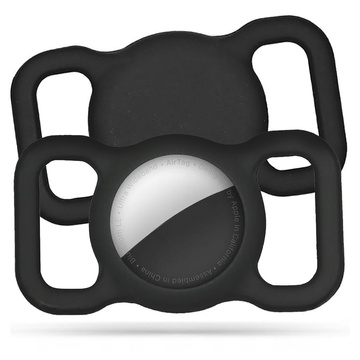Чохол на ремінці з нашийником для домашніх тварин для локатора Apple AirTag Black
