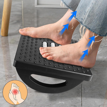 Office footrest foot rest legs foot massage for office work adjustable angle adjustment black