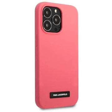 Karl Lagerfeld KLHCP13LSLMP1PI iPhone 13 Pro / 13 6,1" Hardcase fuksja/fuchsia Silikonplakette