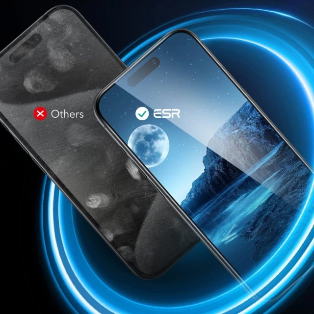 2 комплекти загартованого скла ESR для iPhone 16 Pro Max Clear
