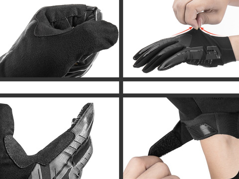 Cycling gloves M RockBros cycling gloves S208-M Black
