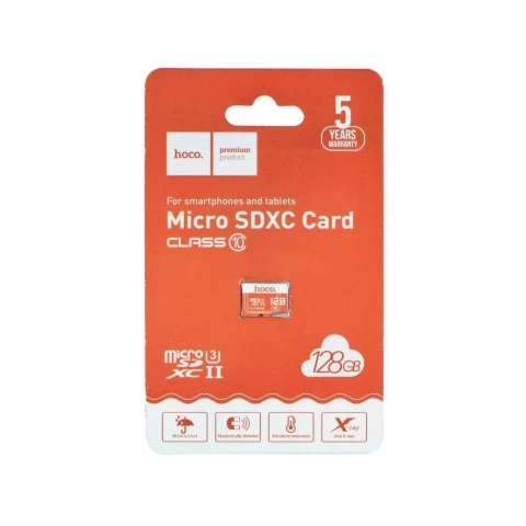 Pamäťová karta HOCO MicroSD 128GB Class 10, rýchle čítanie 100 MB/s