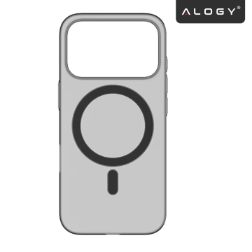 Чохол для Apple iPhone 16 Pro Max Alogy MagSafe Hybrid Matte Case Matte Cover with Lens Protection Black
