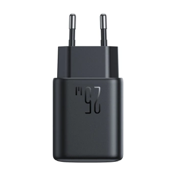 Мережевий зарядний пристрій Joyroom USB-C 25 Вт SFC / PPS / PD - чорний кабель USB-C / USB-C 1 м