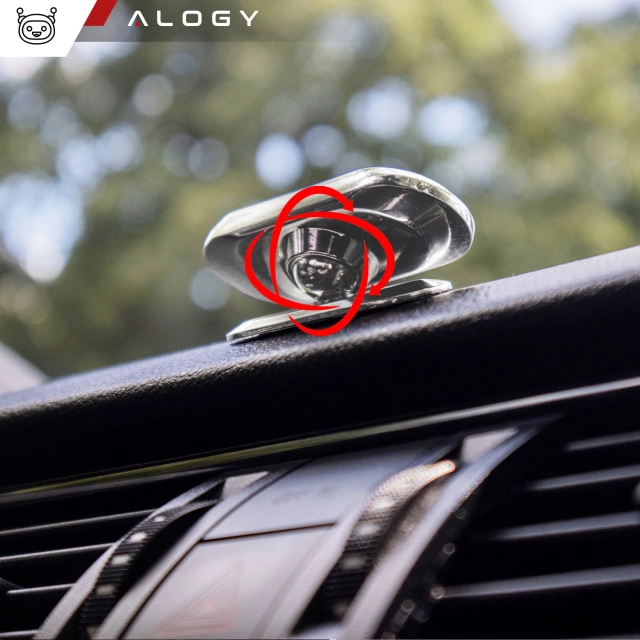 Alogy Magnetic Car Holder Universal for Phone on the Cockpit for the Board Black