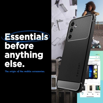 Etui Spigen Rugged Armor pre Samsung Galaxy A25 5G Matte Black