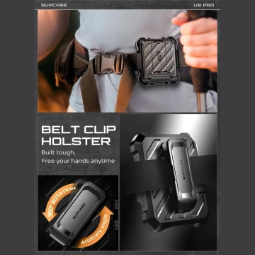 Etui Ochronne do Galaxy Z Flip 7 Supcase Unicorn Beetle Pro Czarny