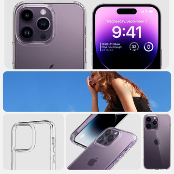 Spigen ultra hybridný iphone 14 pro krištáľovo čistý