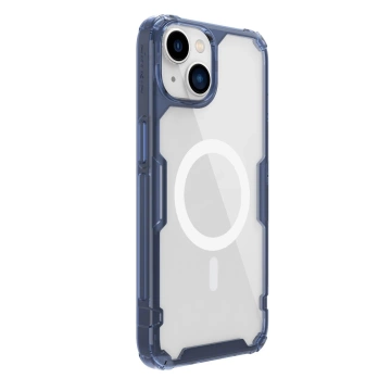 Pancéřové pouzdro Nillkin Nature Pro s MagSafe pro iPhone 15 Plus - modré