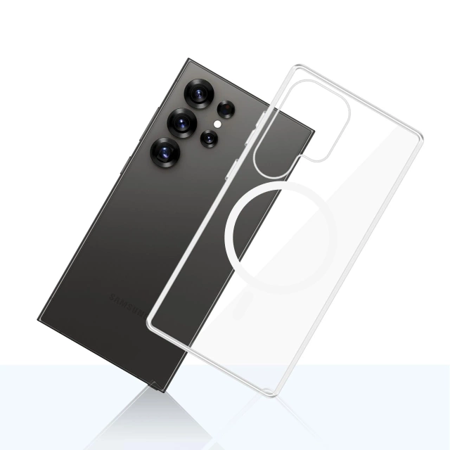 Etui für Samsung Galaxy S25 Ultra 3mk Clear MagCase MagSafe Transparent