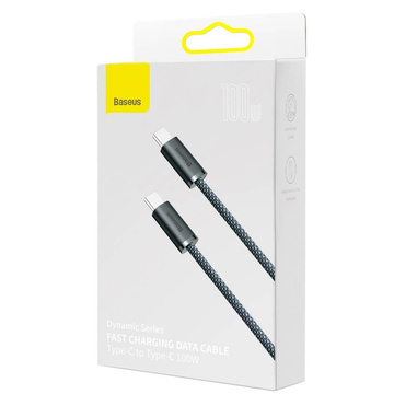 Baseus Dynamic Series USB-C auf USB-C PD QC 100 W 5 A 2 m graues Kabel