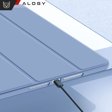Puzdro na Apple iPad 10.2 9 Gen 8/7 2021/2020/2019 Smart Pencil Case Alogy TPU Kryt na tablet modrý