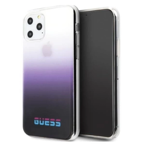 Pevné pouzdro Guess GUHCN65DGCPI iPhone 11 Pro Max purpurově/gradientově fialové barvy California