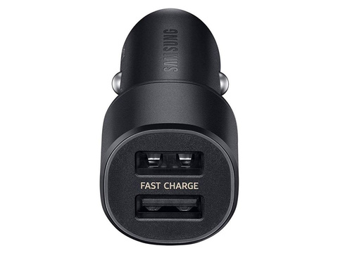 Original Samsung EP-L1100NBEGWW 2x USB Car Charger Black