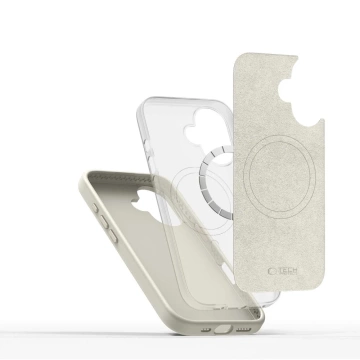 Чохол для iPhone 16 Tech-Protect Silicone Pure MagSafe Cosmic Latte