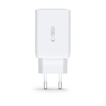 Ładowarka Sieciowa C65W 3-PORT Network Charger PD65W/QC3.0 2-porty USB-C + 1 port USB-A Czarny