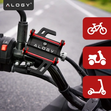 Alogy Bike Phone Phone Holder 55-95mm for Bicycle Bike Motor Scooter Black