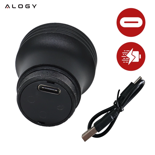 Bicycle rear light for the rear of the bike LED lighting rear light red aluminum waterproof IPX4 50lm Alogy