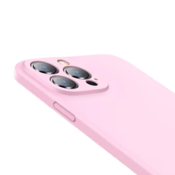 Baseus Tekuté gélové puzdro Silikónový kryt pre iPhone 13 Pro ružový (ARYT001004)