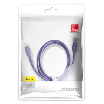 Baseus Colourful kabel przewód USB / Lightning 2.4A 1.2m fioletowy (CALDC-05)