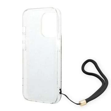 Puzdro Guess GUOHCP14XH4STW iPhone 14 Pro Max 6,7" hnedé/hnedé pevné puzdro 4G Print strap