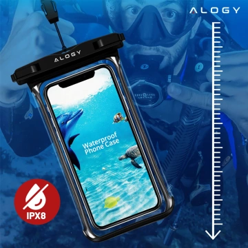 Vodotěsné pouzdro Alogy voděodolné univerzální IPX8 až 6,5 Black