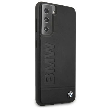 Etui BMW BMHCS21MSLLBK do pevného puzdra Samsung Galaxy S21 Plus G996 Signature Logo Impressum