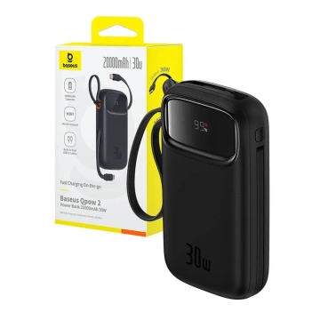 Powerbanka Baseus QPow 2 20000mAh 30W 2xUSB-C čierna