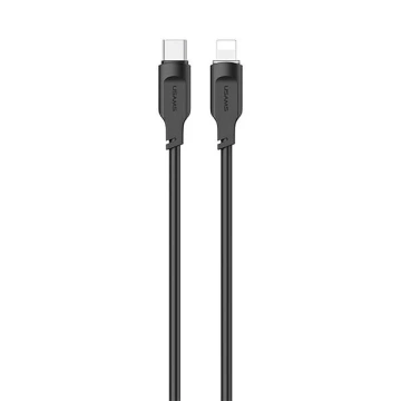 Kábel USMAS USB-C na Lightning PD Fast Charging Lithe Series 1,2m čierny