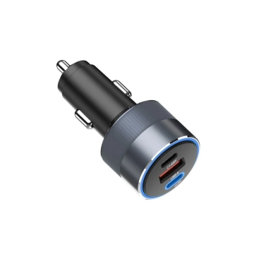 Автомобільний зарядний пристрій Forcell 65 Вт 2xUSB-C USB-A Швидка зарядка