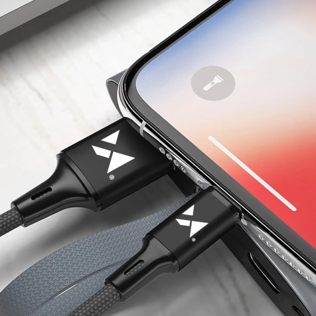 Wozinsky kabel USB kabel - Lightning 2,4A 2m černý (WUC-L2B)