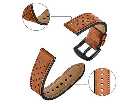 Alogy leather band for Samsung Watch Active 2 (20mm) Brown