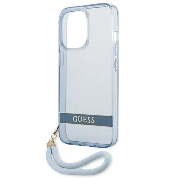 Etui Guess GUHCP13LHTSGB для Apple iPhone 13 Pro / 13 6,1" niebieski/синій твердий чохол Translucent Stap