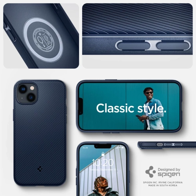 Etui Spigen Mag Armor для Apple iPhone 14 Plus Navy Blue