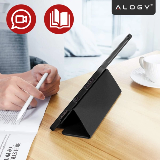 Etui do Apple iPad 9.7 2017 / 2018 Alogy SmartShell™ Smart Case z Funkcją Podstawki, Miękka Obudowa z TPU, Magnetyczne Zamknięcie Czarne