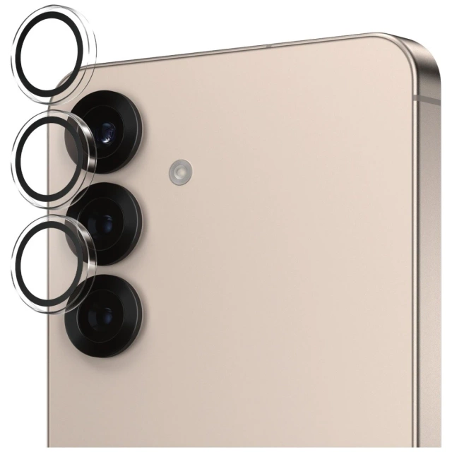 Tvrdené sklo pre Samsung Galaxy S25 PanzerGlass Hoops, ochranný kryt objektívu fotoaparátu