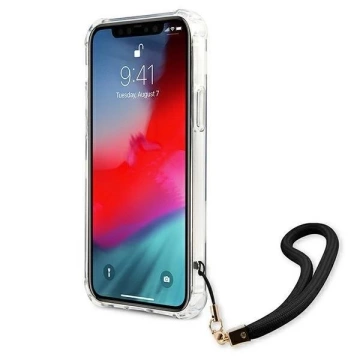 Guess GUHCP12MKSARBK iPhone 12/12 Pro 6,1" Czarny/Black Hardcase Camo Collection