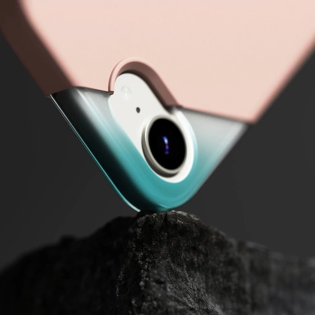 Silikonový magnetický pouzdro MagSafe pro iPhone 16e, růžovo-pískový