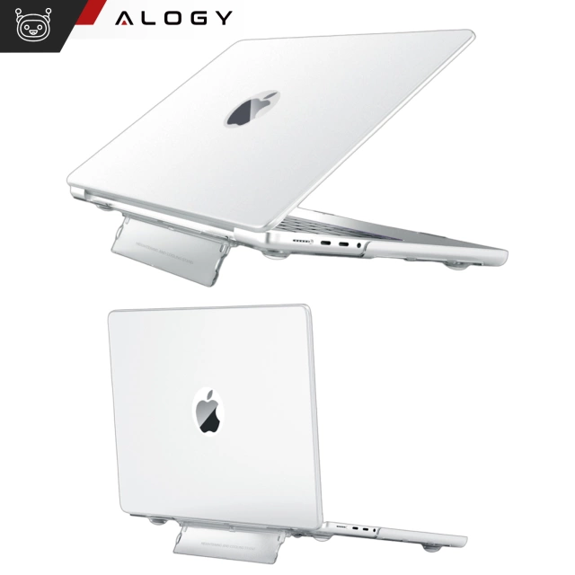 Matné pouzdro Alogy ProStand™ se stojánkem pro MacBook Air 13,3" (A1932/A2179/A2337) průhledné