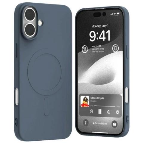 Mercury MagSafe Semi-Silicone Case for iPhone 16 Plus 6.7" Navy Blue