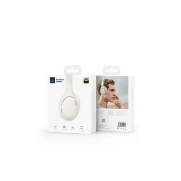 Бездротові накладні навушники WiWU Soundcool Headset TD-02 білого кольору