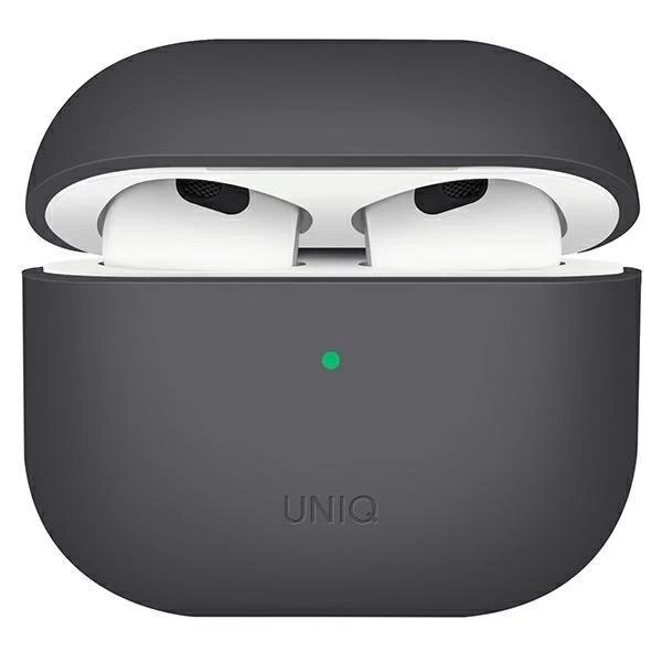 UNIQ puzdro Lino AirPods 3. gen.Silikónová šedá / popolavo šedá