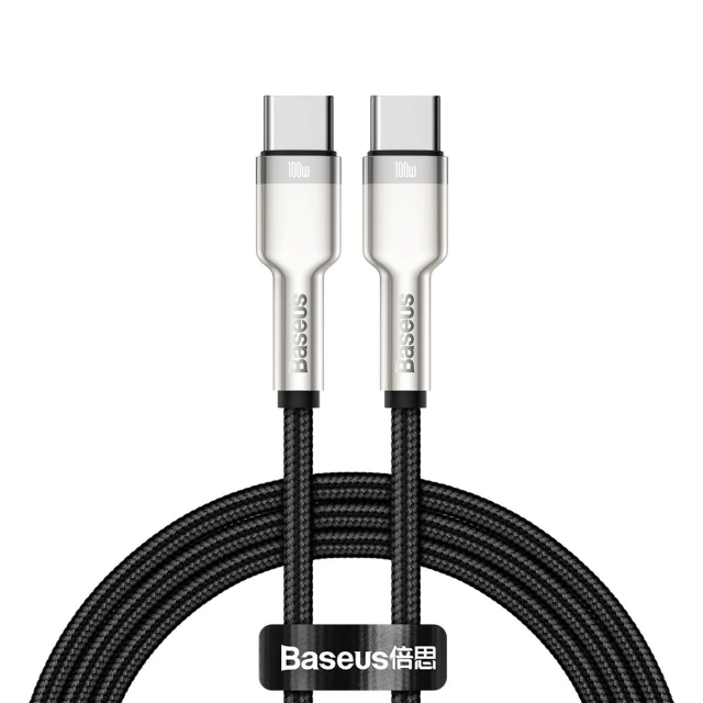 Кабель Baseus Cafule USB-C на USB-C, 100 Вт, 1 м (чорний)