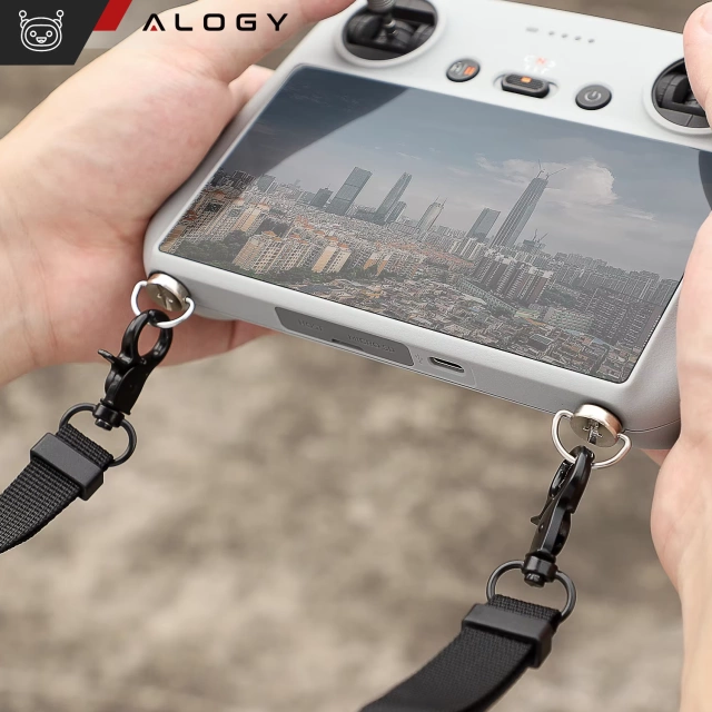 Alogy popruh na krk, rameno, pro ovladač dronu DJI Mini Pro Air, šedý