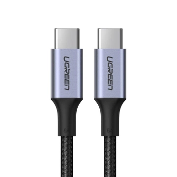 Кабель Ugreen USB Type C - USB Type C 5 A 100 W Power Delivery Quick Charge 3.0 FCP 480 Mbps 2 м сірий (70429 US316)