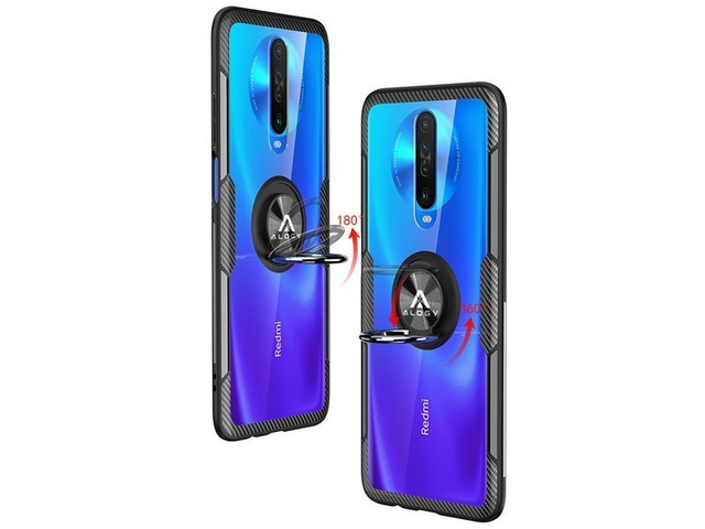 Alogy Ring Holder Clear Armor case for Xiaomi Redmi K30/ Poco X2 black Alogy Glass