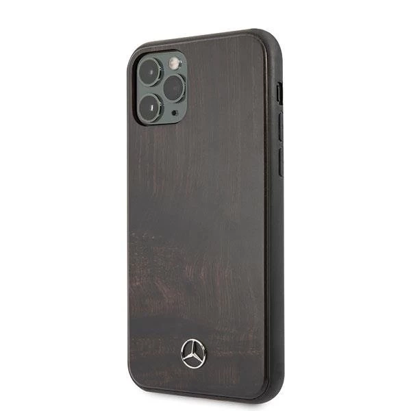 Mercedes MEHCN58VWOBR iPhone 11 Pro Hartschalenetui brązowy/brown Wood Line Rosewood