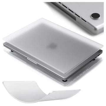 Захисний чохол для Apple Macbook Pro 16 - M1/M2/M3/M4 2021-2024 2025 Alogy AirGuard™ Flexible Case матовий прозорий білий