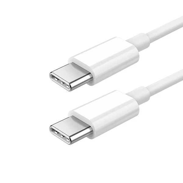 Кабель USB Type-C - Type-C PD 20 Вт 2 м Білий Швидка зарядка Denmen