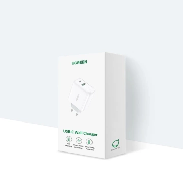 Ugreen rýchlonabíjačka USB typu C / USB 36 W Quick Charge 4.0 Power Delivery biela (60468 CD170)
